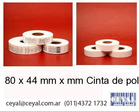 80 x 44 mm x mm Cinta de poliamida