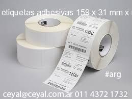 etiquetas adhesivas 159 x 31 mm x mm