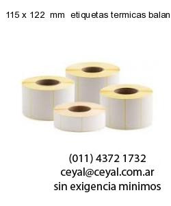 115 x 122  mm  etiquetas termicas balanzas
