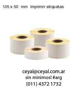 135 x 50  mm  imprimir etiquetas