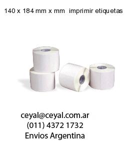 140 x 184 mm x mm  imprimir etiquetas