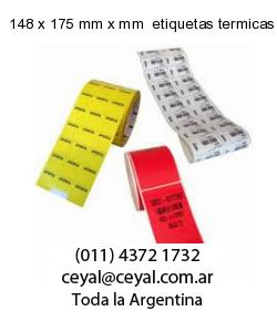 148 x 175 mm x mm  etiquetas termicas top
