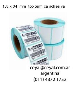153 x 34  mm  top termica adhesiva
