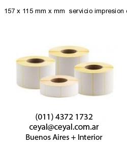 157 x 115 mm x mm  servicio impresion etiquetas offset