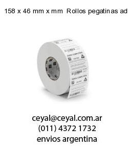158 x 46 mm x mm  Rollos pegatinas adhesivas