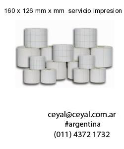 160 x 126 mm x mm  servicio impresion etiquetas offset