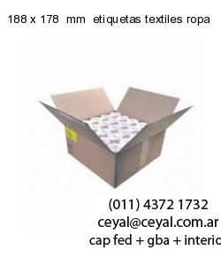 188 x 178  mm  etiquetas textiles ropa