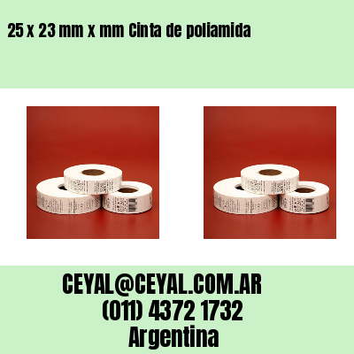25 x 23 mm x mm Cinta de poliamida