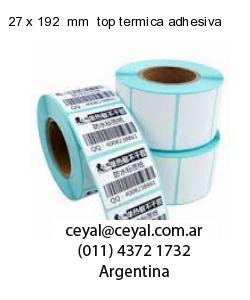 27 x 192  mm  top termica adhesiva