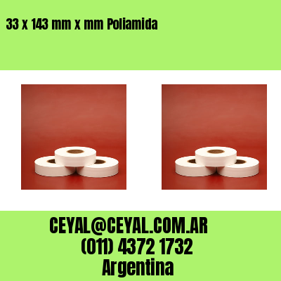 33 x 143 mm x mm Poliamida