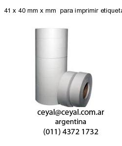 41 x 40 mm x mm  para imprimir etiquetas