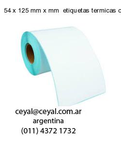 54 x 125 mm x mm  etiquetas termicas congelados