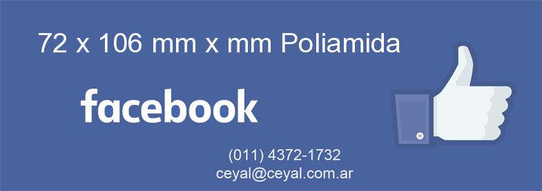 72 x 106 mm x mm Poliamida