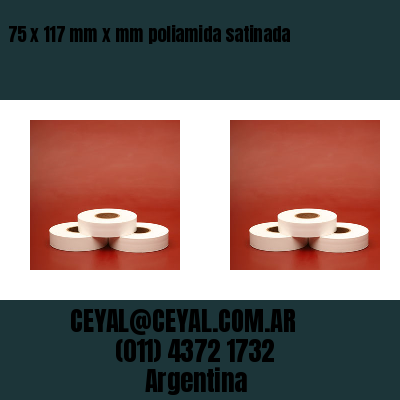75 x 117 mm x mm poliamida satinada