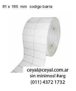 81 x 185  mm  codigo barra
