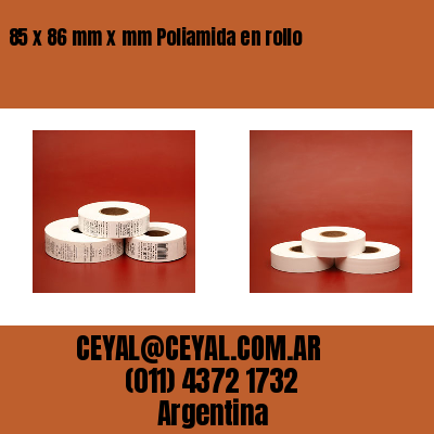 85 x 86 mm x mm Poliamida en rollo