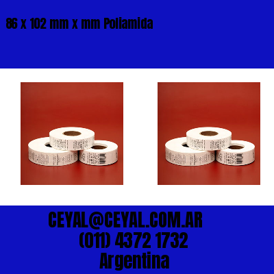 86 x 102 mm x mm Poliamida