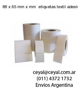 88 x 65 mm x mm  etiquetas textil adesivas