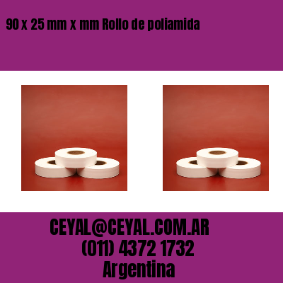 90 x 25 mm x mm Rollo de poliamida