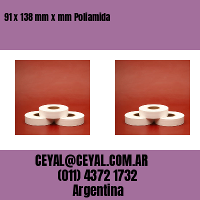 91 x 138 mm x mm Poliamida