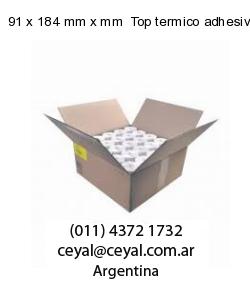 91 x 184 mm x mm  Top termico adhesivo
