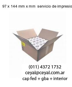 97 x 144 mm x mm  servicio de impresion base de datos