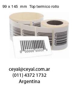 99 x 145  mm  Top termico rollo