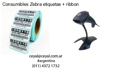 Consumibles Zebra etiquetas ribbon
