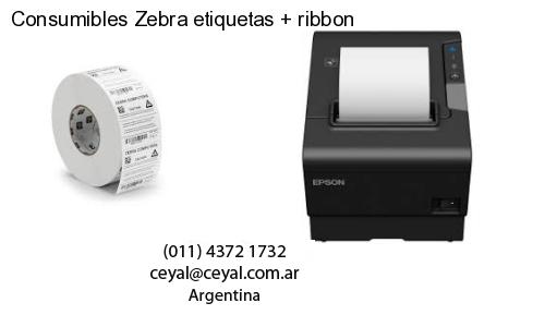 Consumibles Zebra etiquetas   ribbon