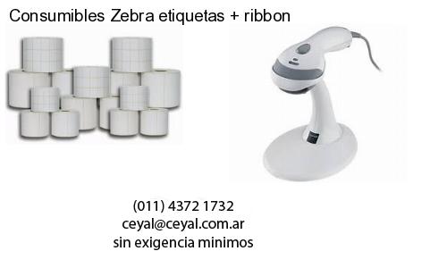 Consumibles Zebra etiquetas   ribbon