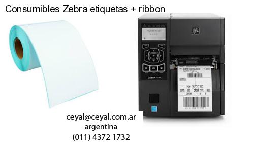 Consumibles Zebra etiquetas   ribbon