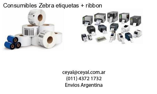 Consumibles Zebra etiquetas ribbon