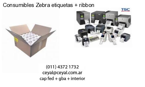 Consumibles Zebra etiquetas   ribbon