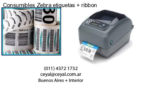 Consumibles Zebra etiquetas ribbon