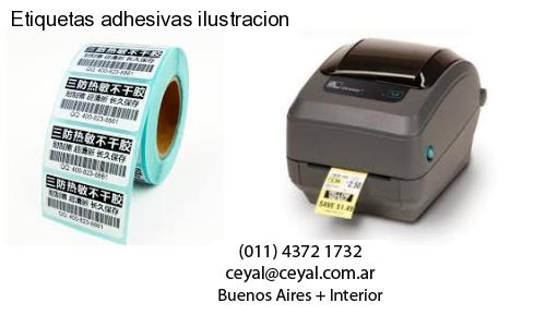 Etiquetas adhesivas ilustracion