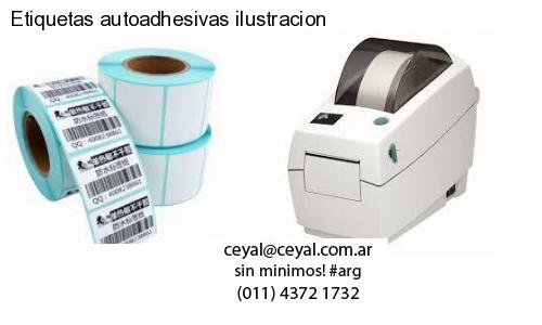 Etiquetas autoadhesivas ilustracion