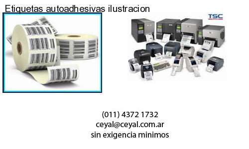Etiquetas autoadhesivas ilustracion