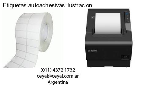 Etiquetas autoadhesivas ilustracion