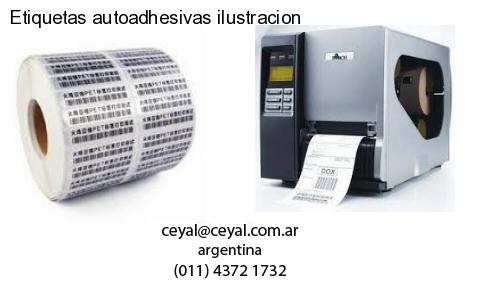 Etiquetas autoadhesivas ilustracion