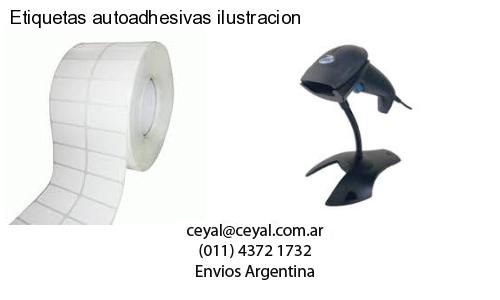 Etiquetas autoadhesivas ilustracion