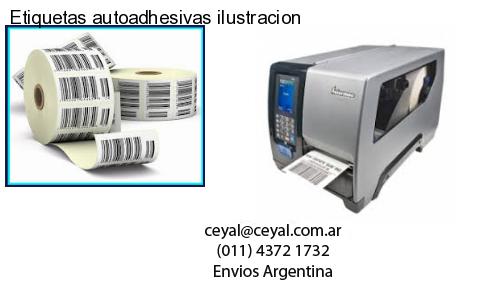 Etiquetas autoadhesivas ilustracion