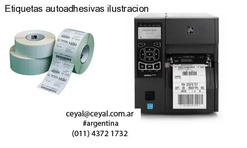 Etiquetas autoadhesivas ilustracion