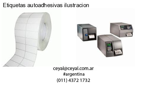 Etiquetas autoadhesivas ilustracion
