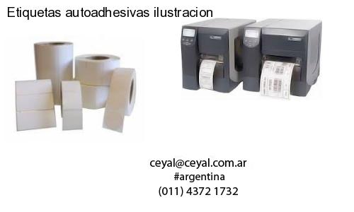 Etiquetas autoadhesivas ilustracion