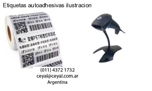 Etiquetas autoadhesivas ilustracion