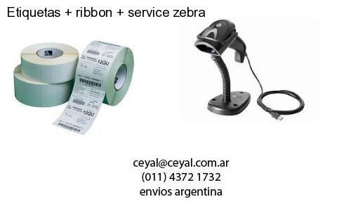 Etiquetas ribbon service zebra