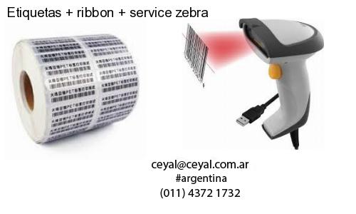 Etiquetas ribbon service zebra