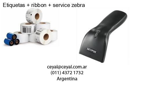 Etiquetas ribbon service zebra