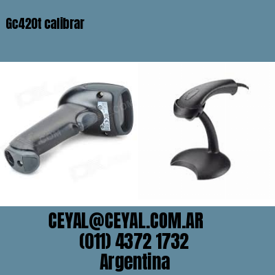 Gc420t calibrar
