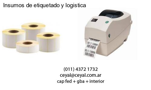 Insumos de etiquetado y logistica